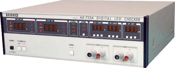 Bộ kiểm tra đèn LED 2 kênh AX-733A Adexaile ADEX Bộ kiểm tra đèn LED 2 kênh AX-733A Adexaile ADEX