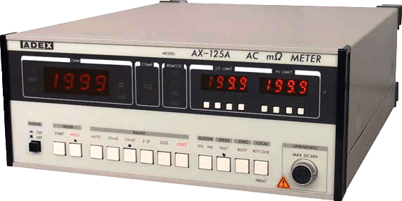 Máy đo kỹ thuật số Milli-Ohm AX-125A Adexaile ADEX Máy đo kỹ thuật số Milli-Ohm AX-125A Adexaile ADEX