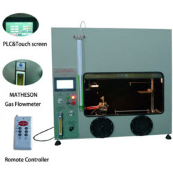 50W 500W Máy kiểm tra khả năng cháy ngang dọc bằng nhựa Mitsubishi PLC Phòng cháy UL94 / 50W 500W Mitsubishi PLC Plastic Vertical Horizontal Flammability Tester UL94 Fire Chamber HVF-3A